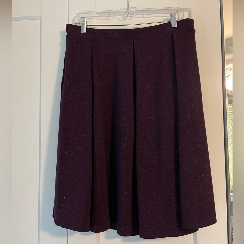 LuLaRoe Madison skirt - purple and a little sparkly! 2XL
